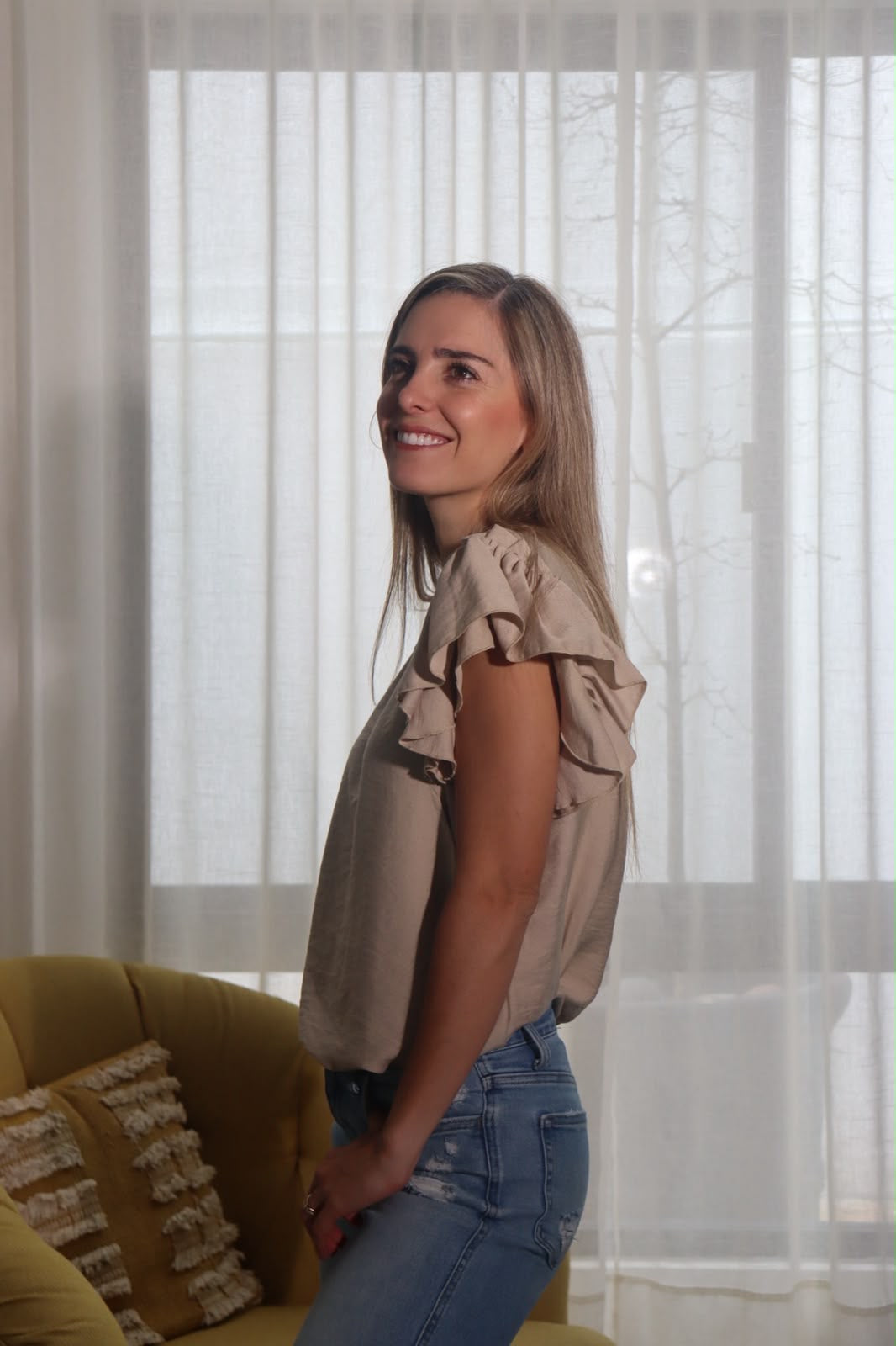 Blusa de lactancia, Adri beige