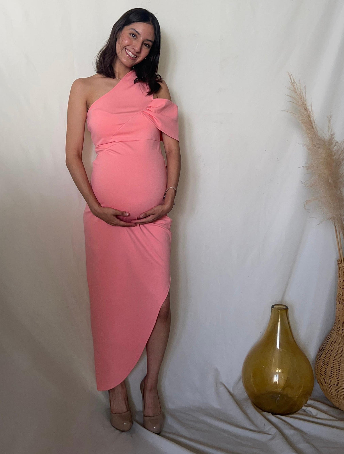Vestido de maternidad, Ágata salmón Ponti Roma