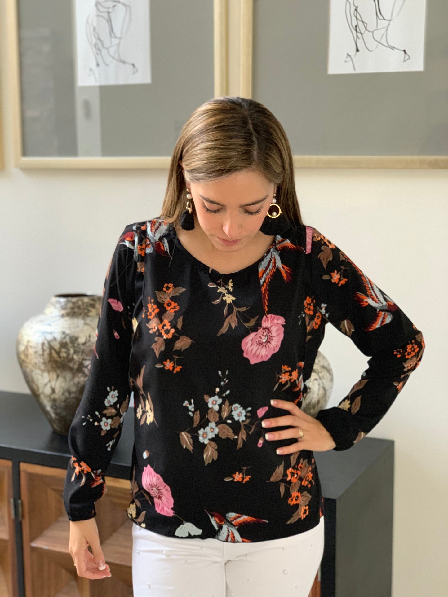 Blusa de lactancia, Daniela pajaritos