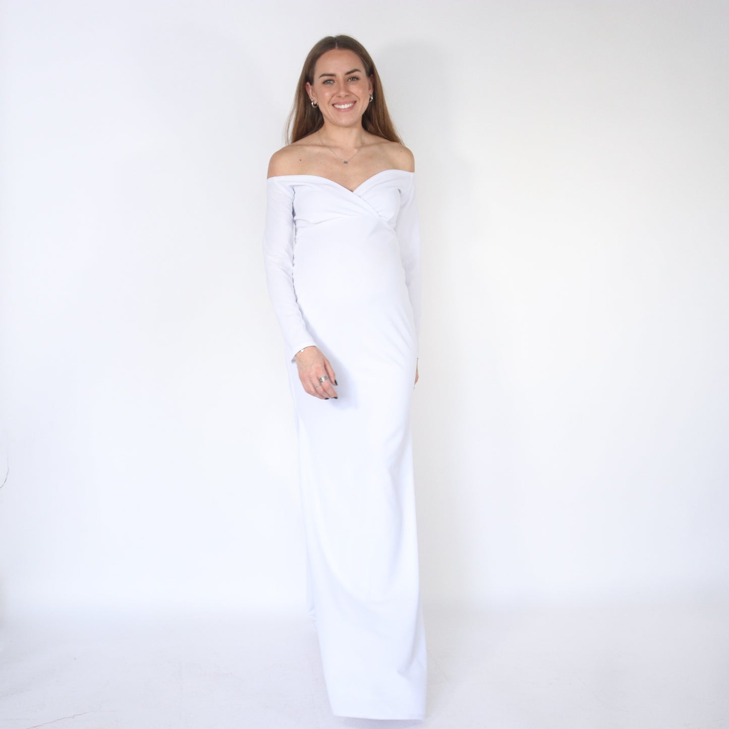 Vestido de maternidad sesión, Ritta blanco CH, M