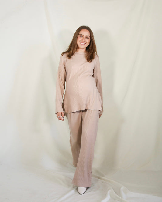 Conjunto de maternidad Cinthya, beige caliente