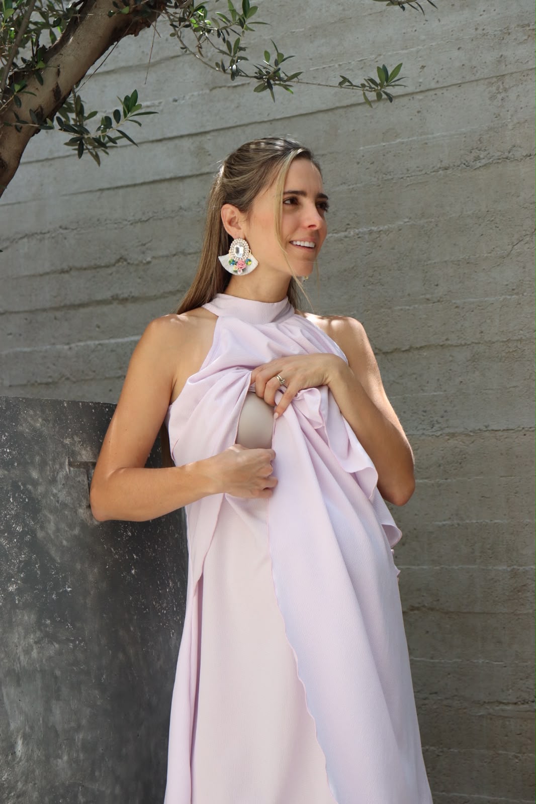 Vestido de maternidad y lactancia Ariel, rosita