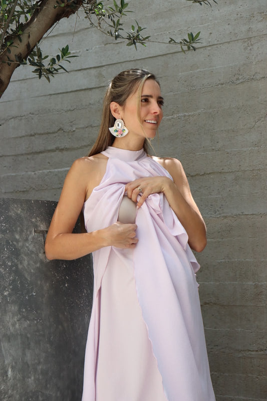Vestido de maternidad y lactancia Ariel, rosita