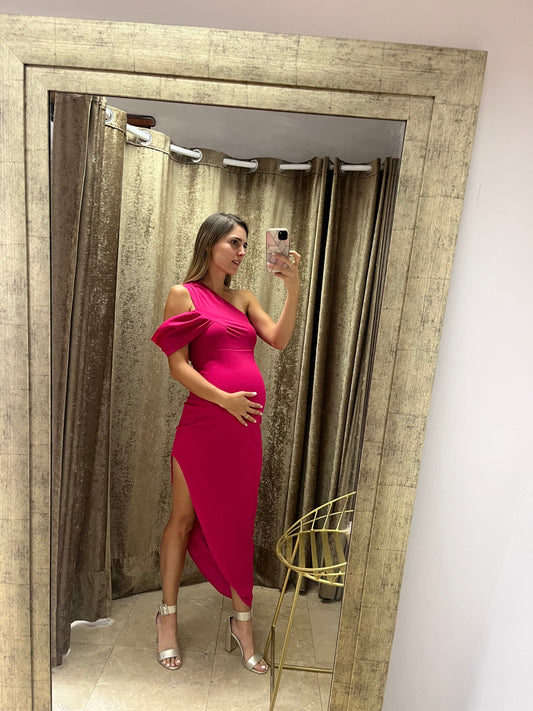 Vestido de maternidad, Ágata rosa barbie CH, M