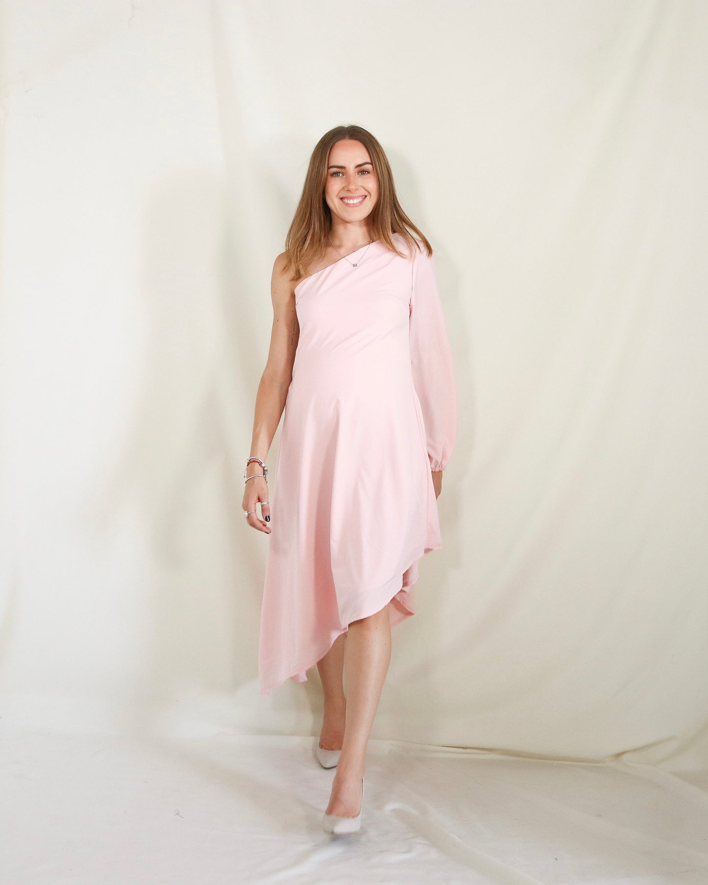 Vestido maternidad Samantha, rosa claro