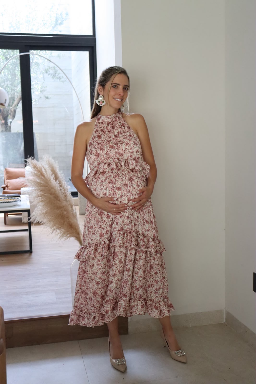 Vestido de maternidad, Victoria flores rosas