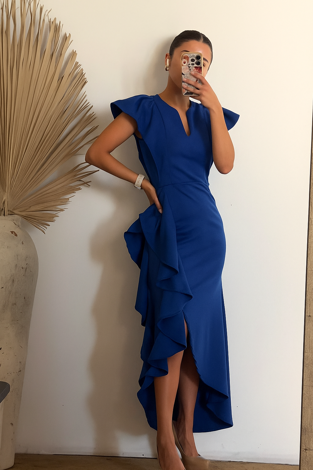 Vestido de lactancia, azul vivo Jessica S