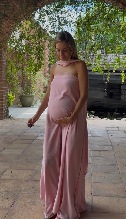 Vestido de Maternidad, Adela rosa peonia CH