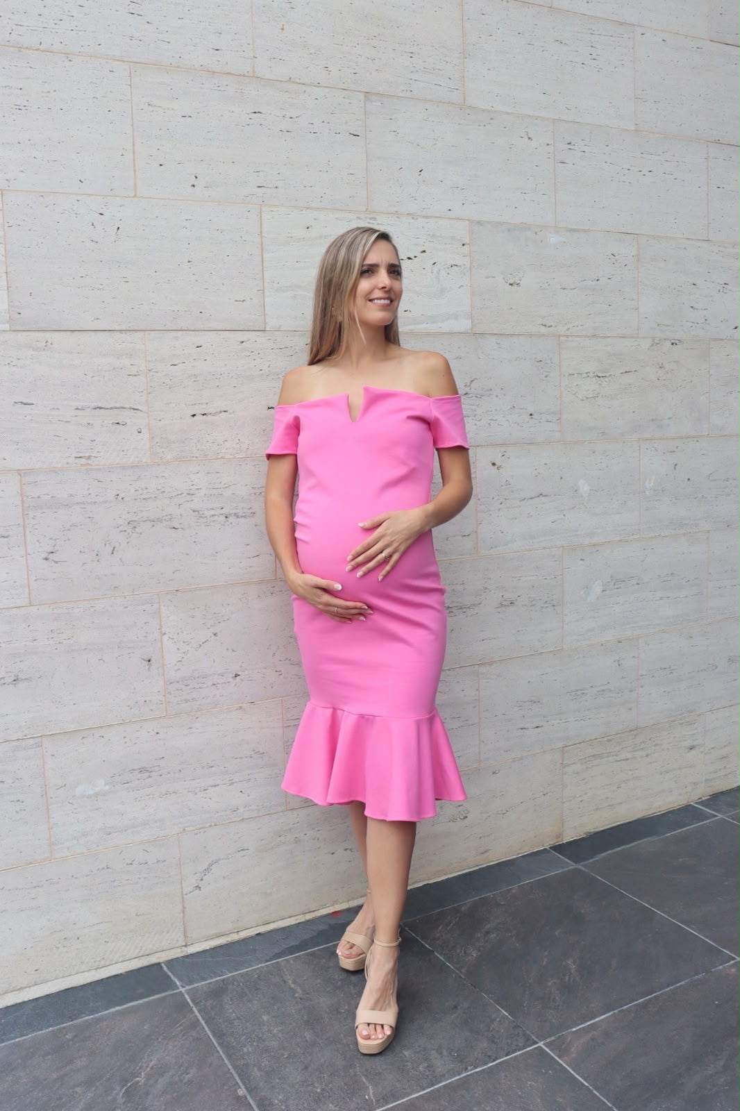 Vestido de maternidad, Itzel Pink wave