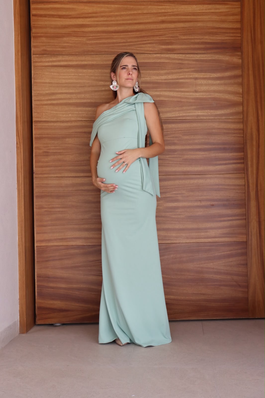 Vestido de maternidad Roberta, verde