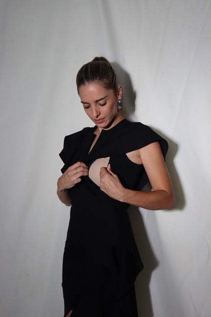 Vestido de lactancia, negro Jessica