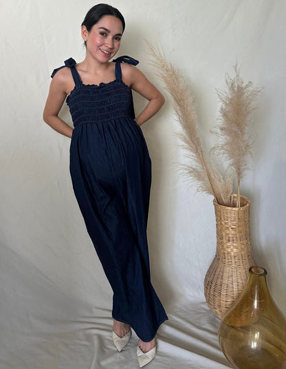 Jumpsuit de maternidad, simulación mezclilla