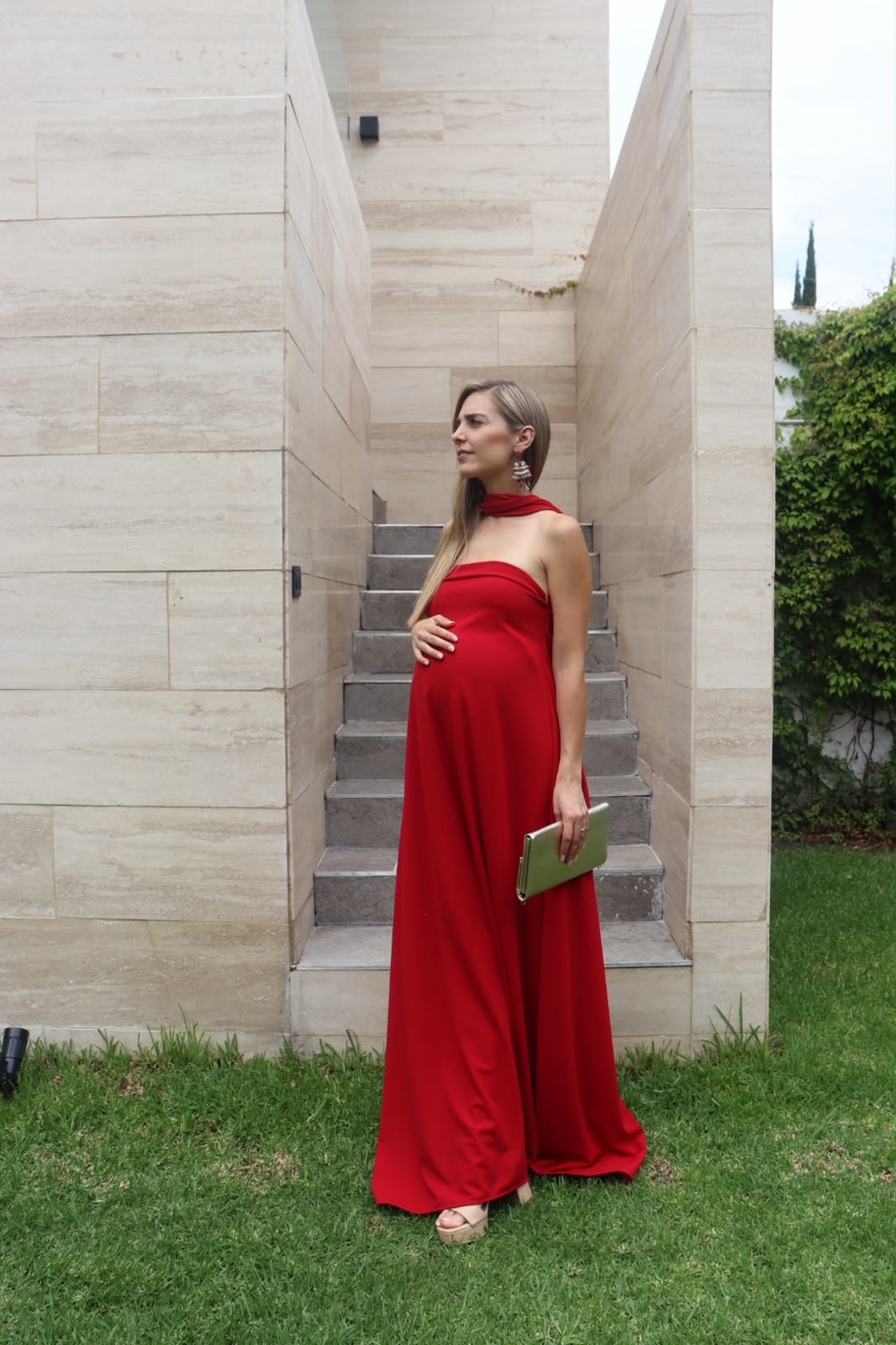 Vestido de Maternidad, Adela rojo vértigo
