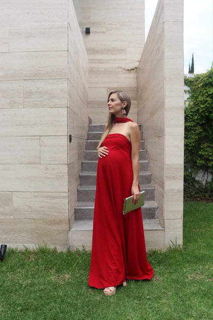 Vestido de Maternidad, Adela rojo vértigo