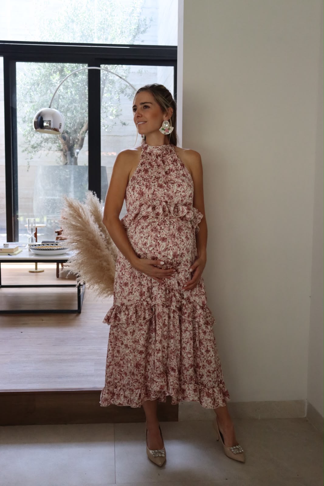 Vestido de maternidad, Victoria flores rosas