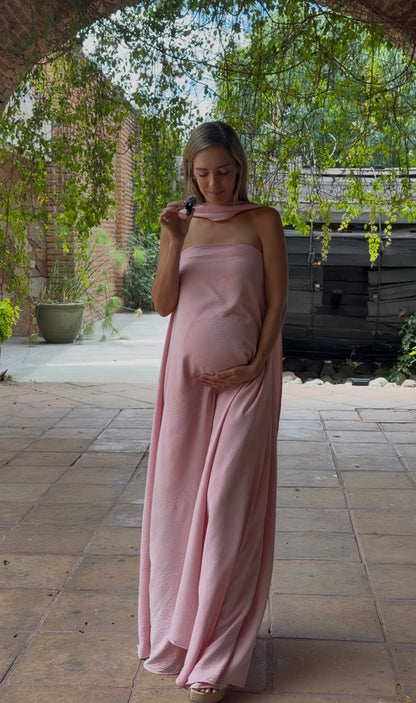 Vestido de Maternidad, Adela rosa peonia CH