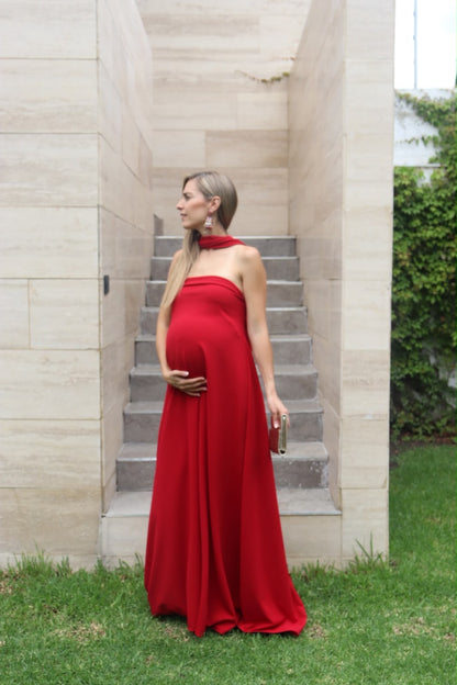 Vestido de Maternidad, Adela rojo vértigo