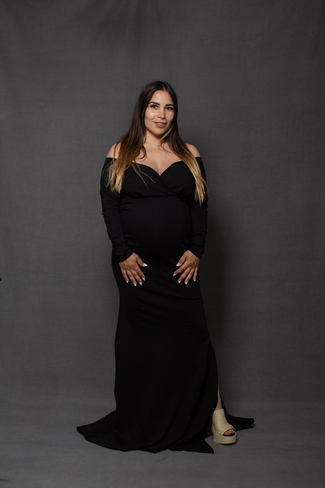 Vestido de maternidad sesión negro, Ritta M, G