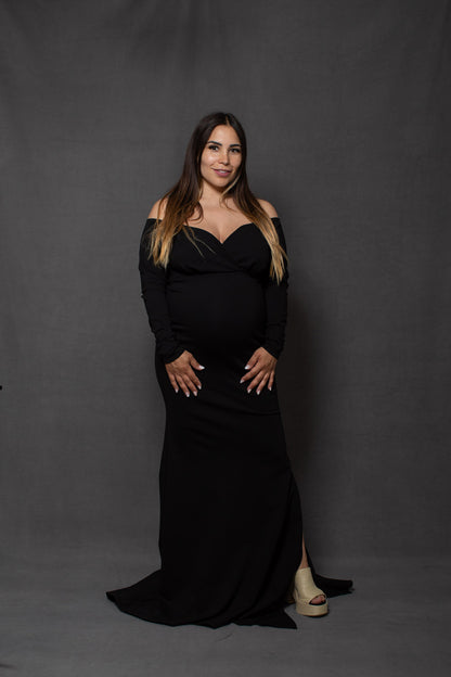 Vestido de maternidad sesión negro, Ritta M, G