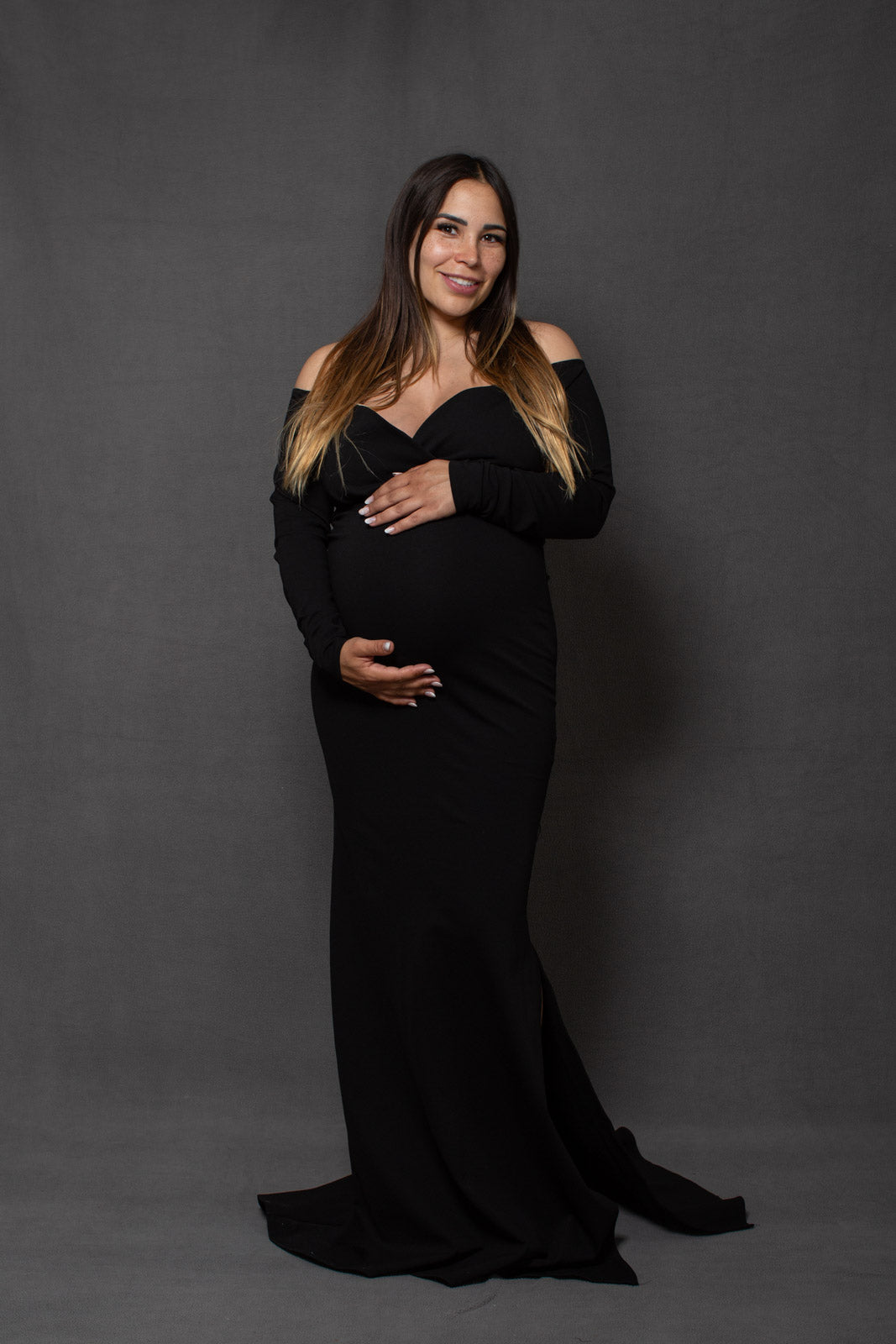 Vestido de maternidad sesión negro, Ritta M, G