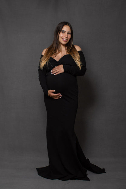 Vestido de maternidad sesión negro, Ritta M, G