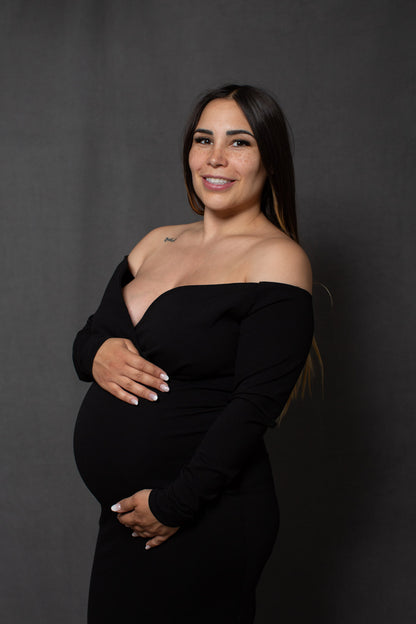 Vestido de maternidad sesión negro, Ritta M, G