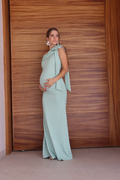 Vestido de maternidad Roberta, verde