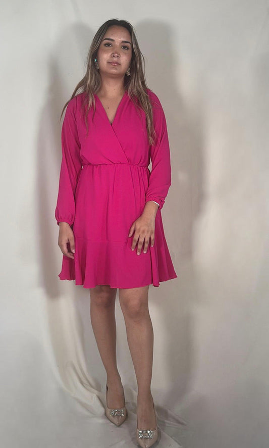 Vestido de lactancia, Zara rosa barbie mangas largas