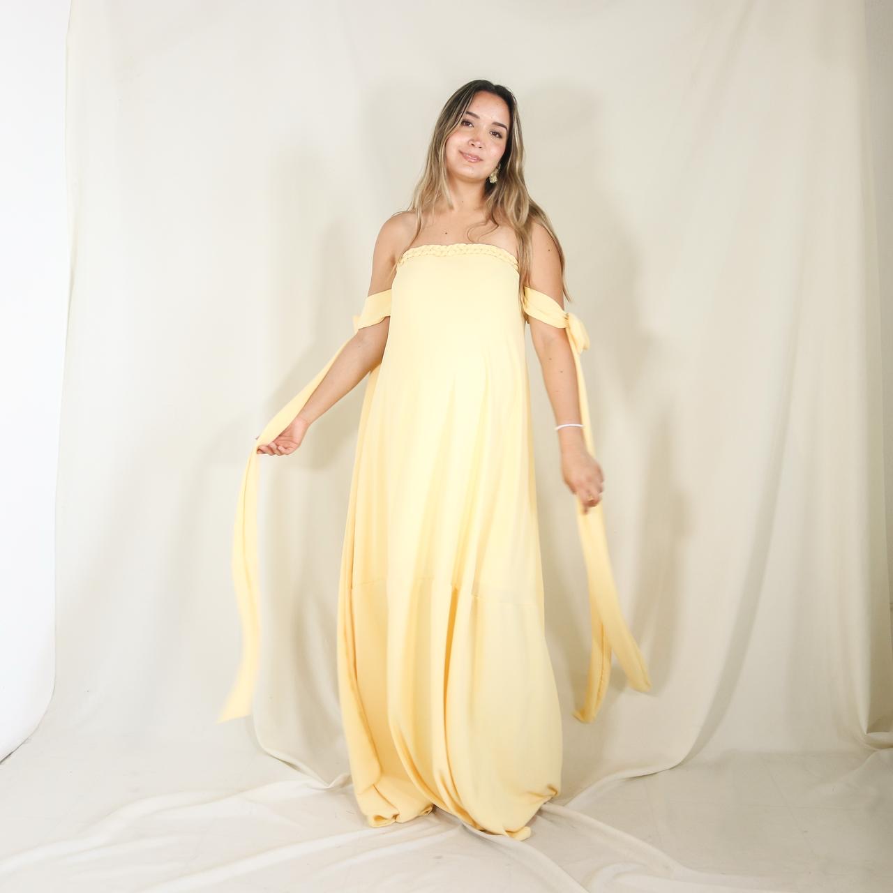 Vestido de maternidad Kalisi amarillo CH