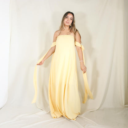 Vestido de maternidad Kalisi amarillo CH