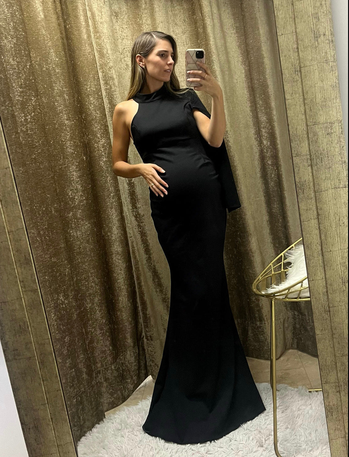 Vestido de maternidad Carola, negro CH