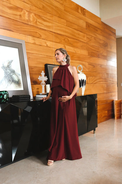 Vestido Ariel de maternidad y lactancia Vino CH