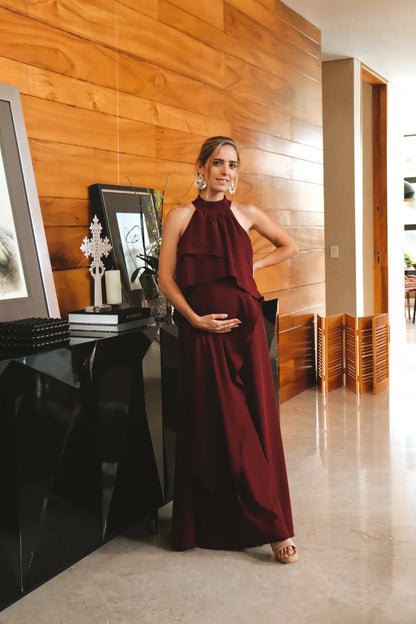 Vestido Ariel de maternidad y lactancia Vino CH