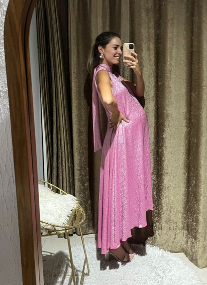 Vestido de maternidad Sonia, rosa brilloso M, G