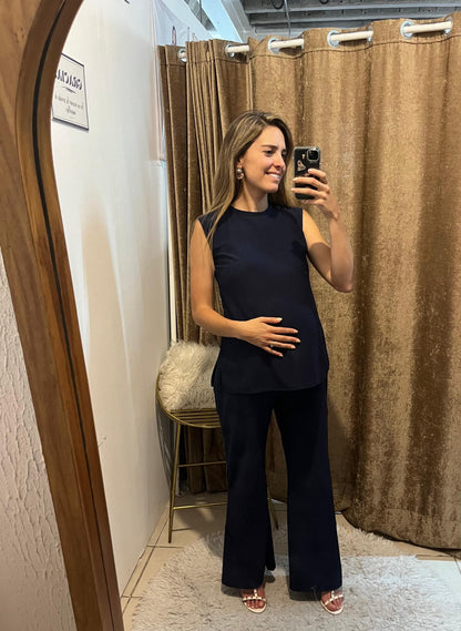 Conjunto de maternidad Mayte, azul marino G