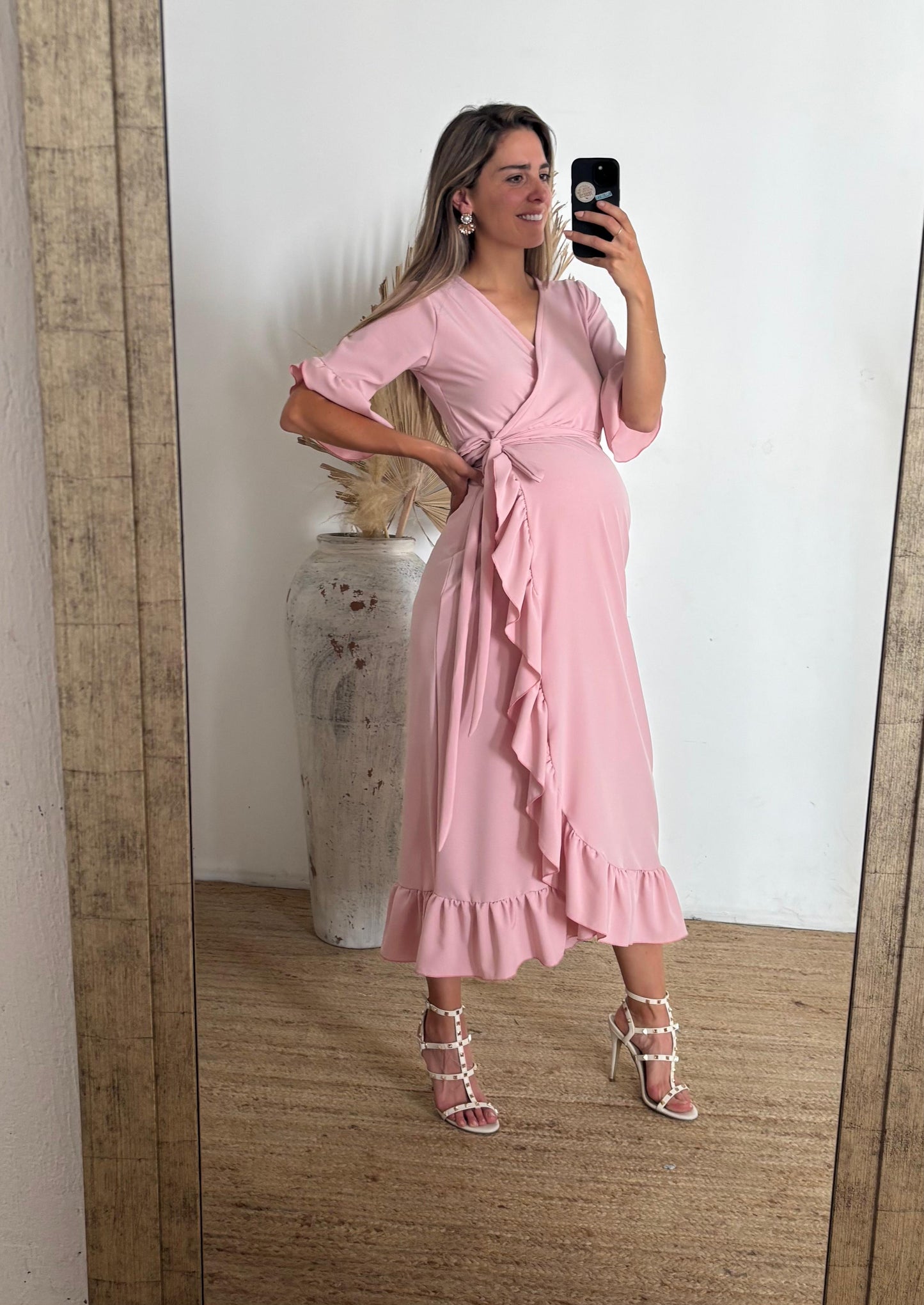 Vestido de maternidad, Ursula rosa palo CH, M