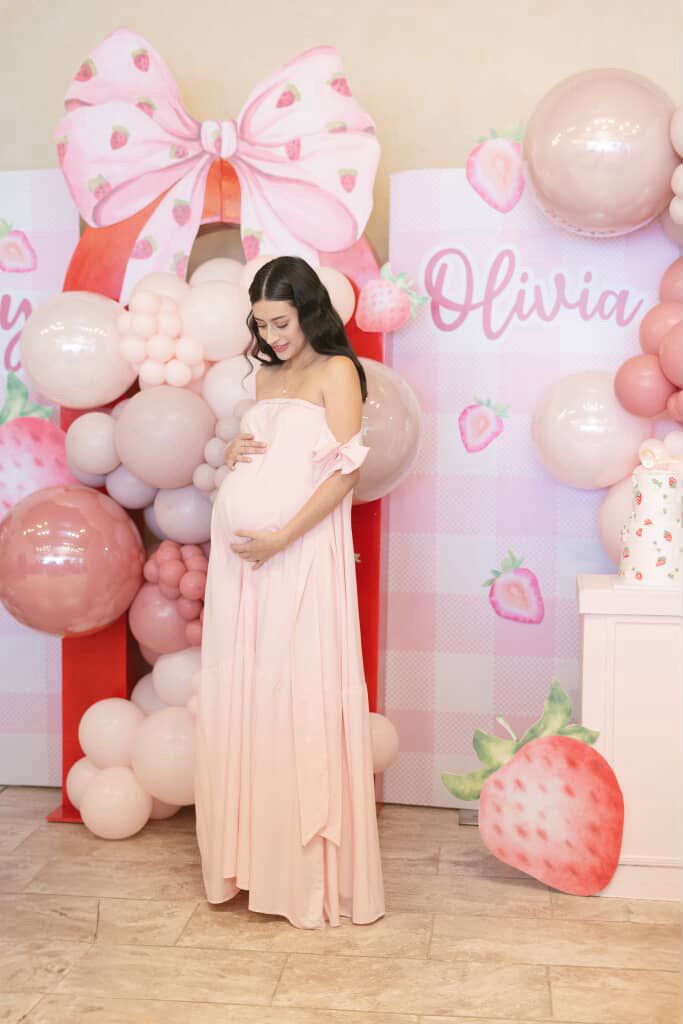 Vestido de maternidad Kalisi rosa claro