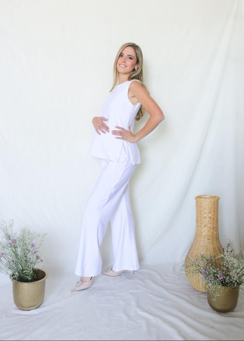 Conjunto de maternidad Cinthya, blanco