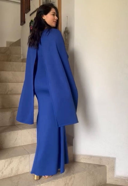 Vestido de maternidad Aline, azul imperial neopreno M