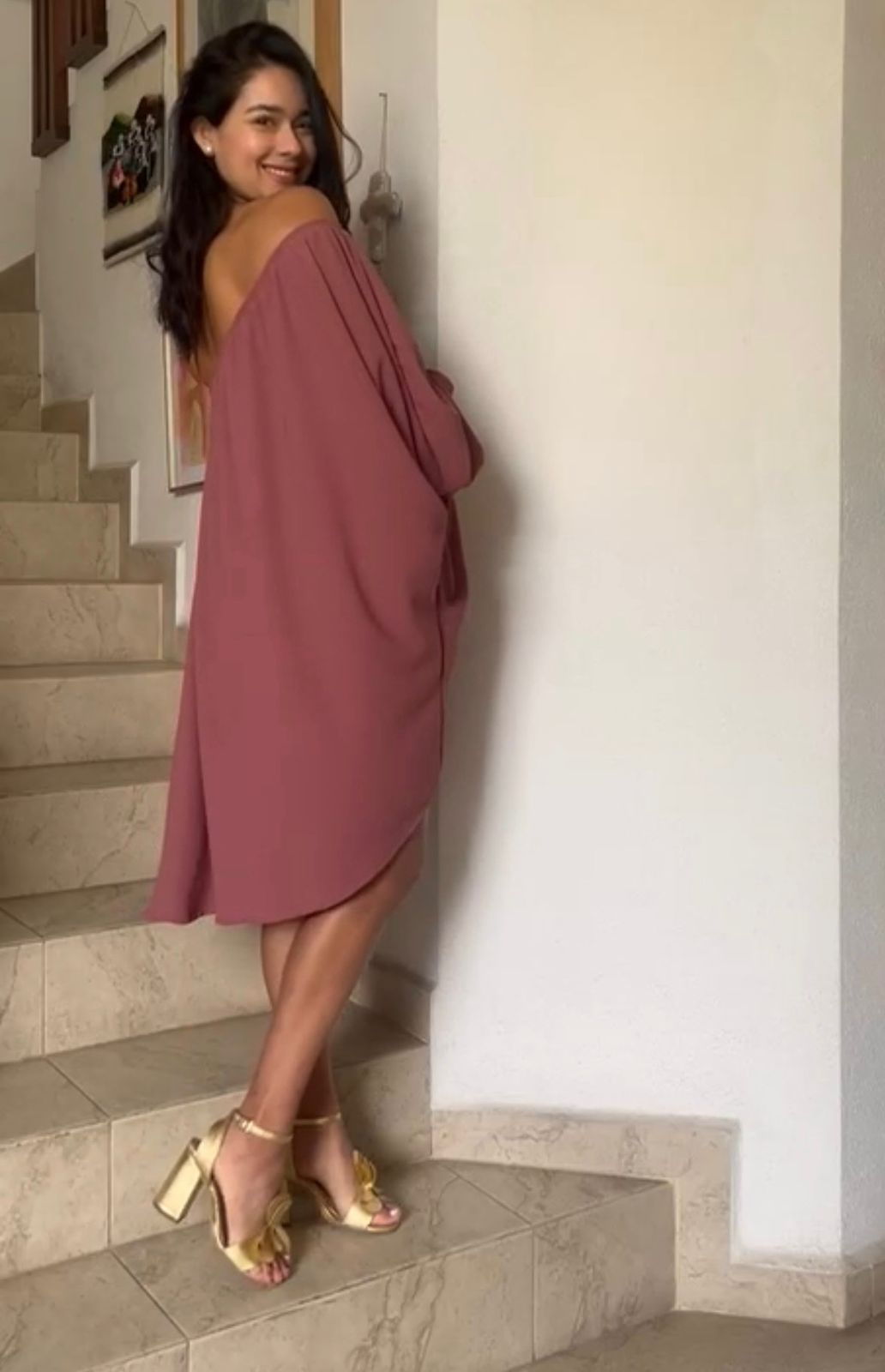 Vestido de maternidad, Sabrina rosa quemado