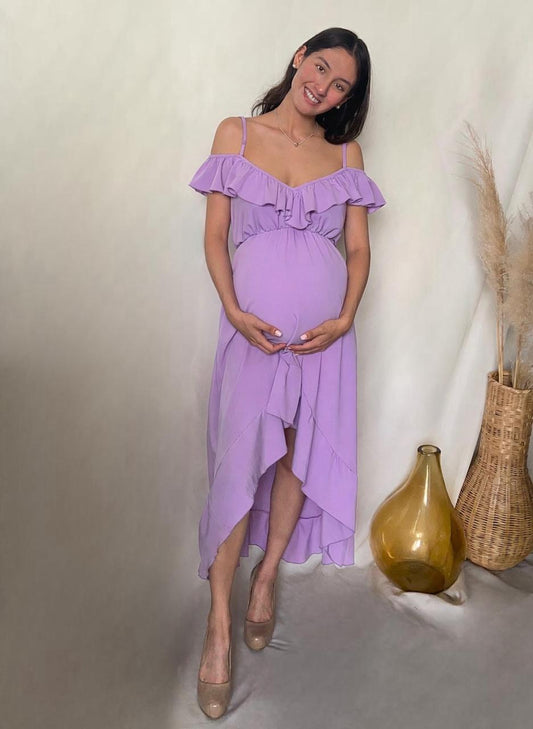 Vestido de maternidad y lactancia, Carlota lila