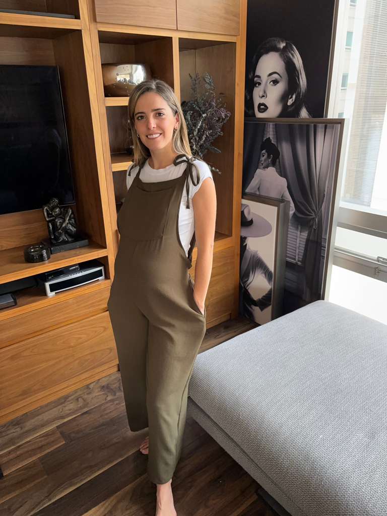 Jumpsuit de maternidad con lazo Verde CH