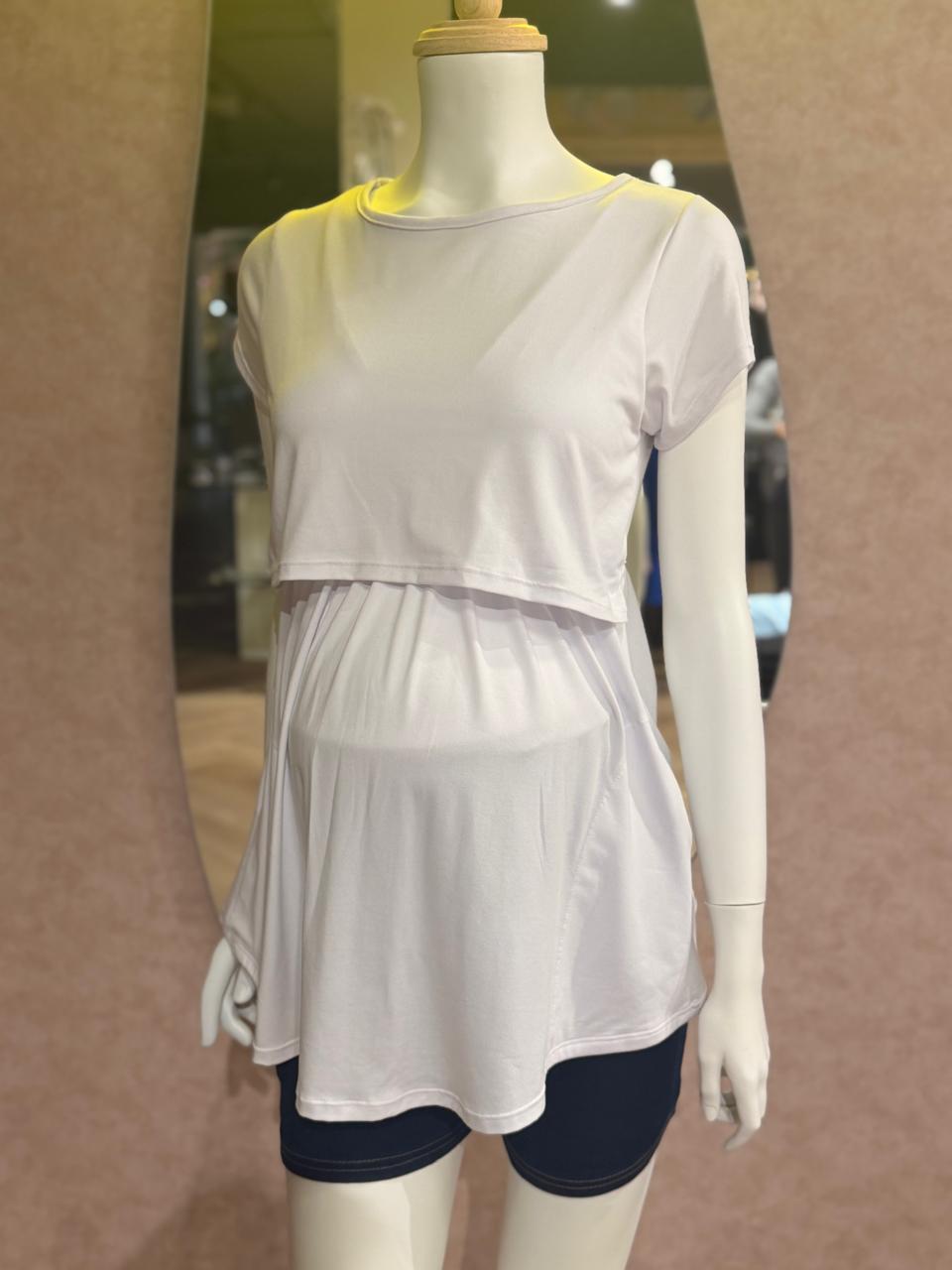Blusa de lactancia blanca unitalla
