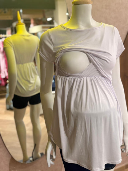 Blusa de lactancia blanca unitalla