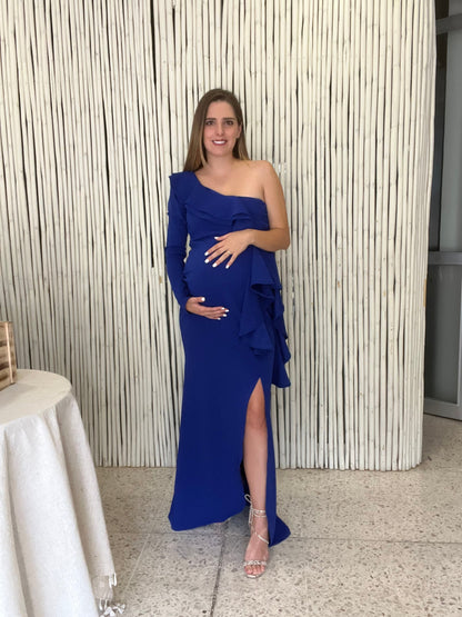 Vestido de maternidad, Britany azul imperial CH, M, XG