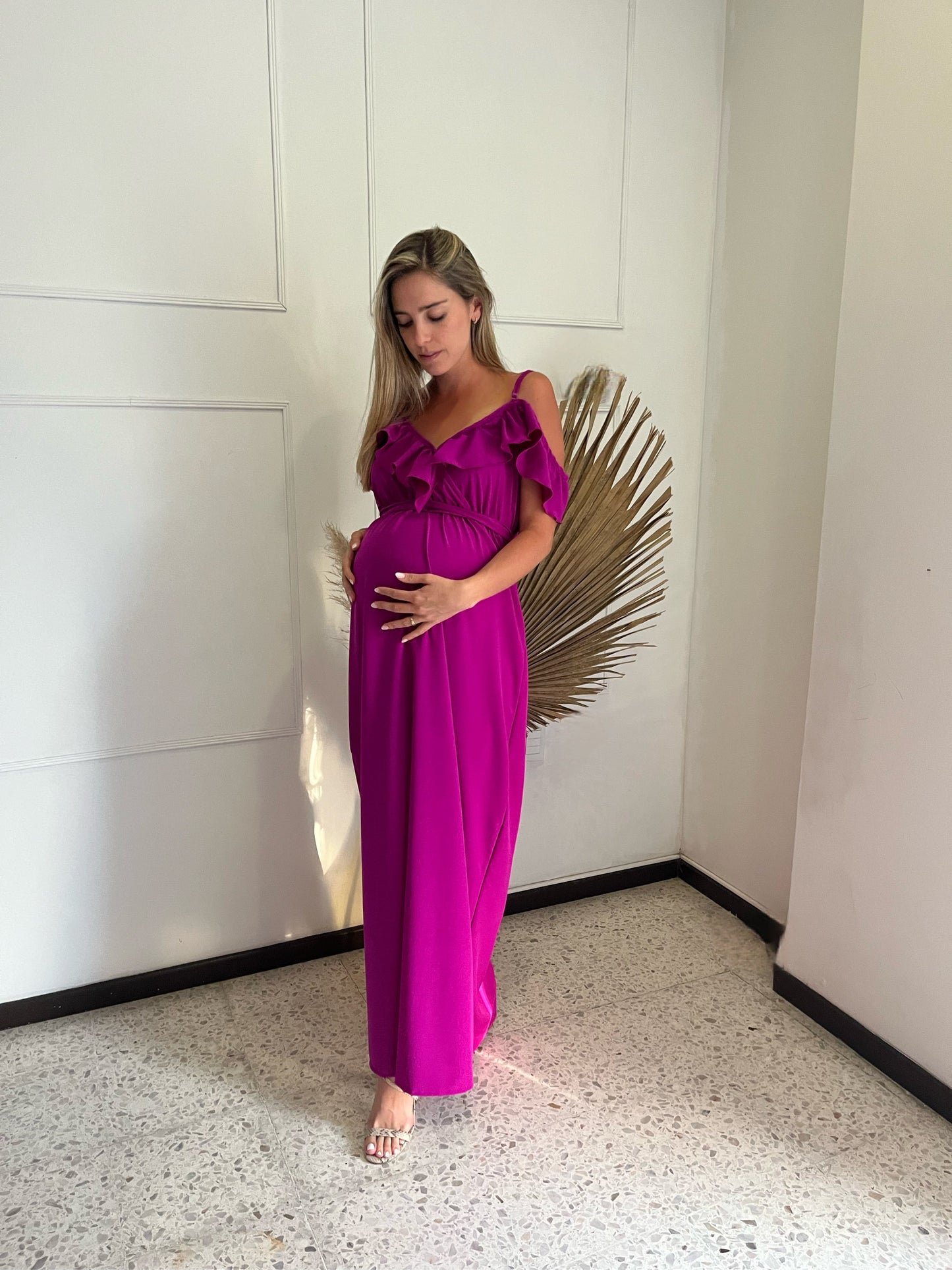 Vestido de maternidad Dayana mulberry XG