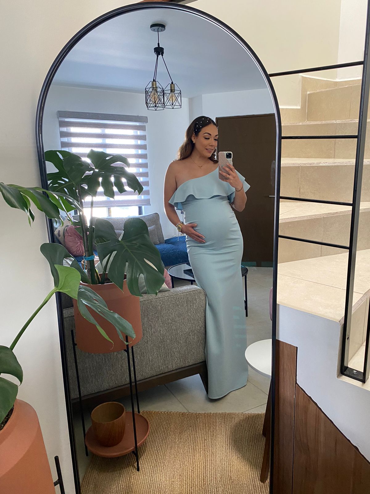 Vestido de maternidad, Astrid azul claro