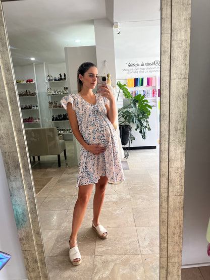Vestido de maternidad y lactancia, Bertha amina salmón
