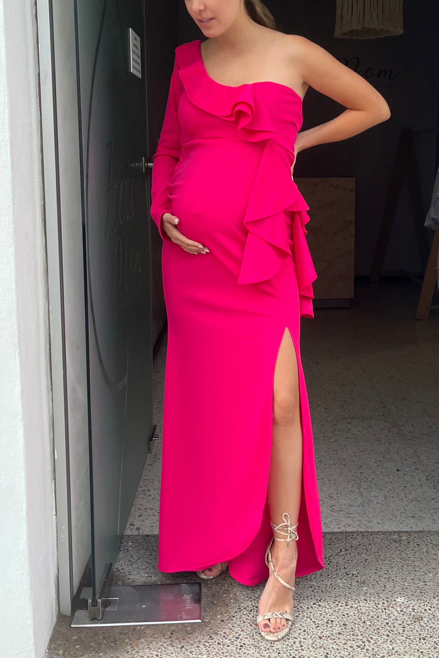 Vestido de maternidad, Britany rosa barbie