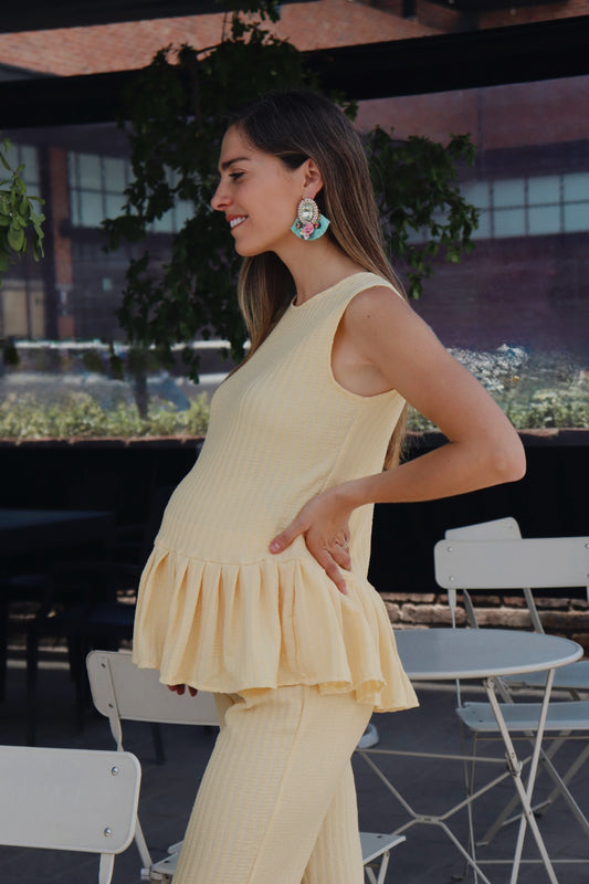 Conjunto de maternidad Imelda, amarillo Ch